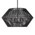Suva 4 Light Black Rope Pendant by Uttermost