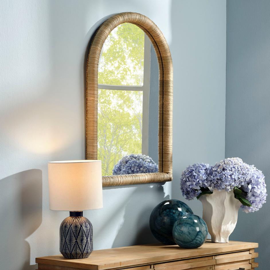 Hilltop Seagrass Arch Wall Mirror by Jamie Young