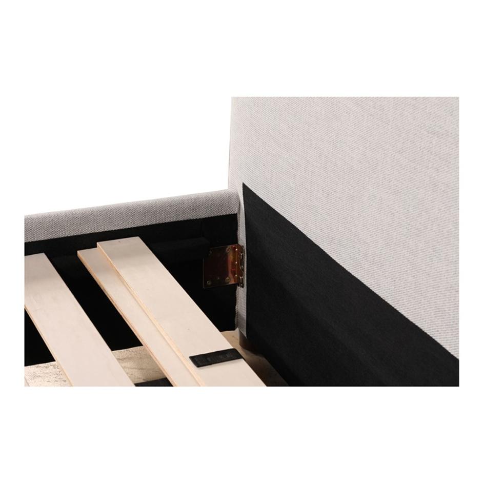 LUZON KING BED LIGHT GREY by Moes Home