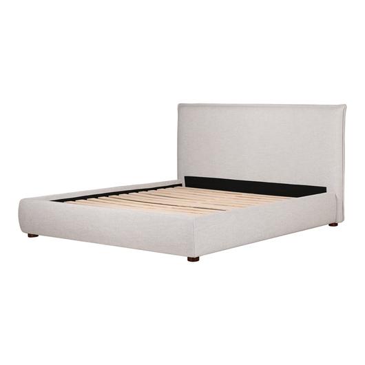 LUZON QUEEN BED LIGHT GREY by Moes Home