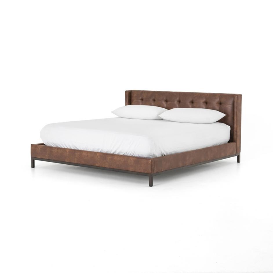 Newhall King Bed-Vintage Tobacco by FOUR HANDS
