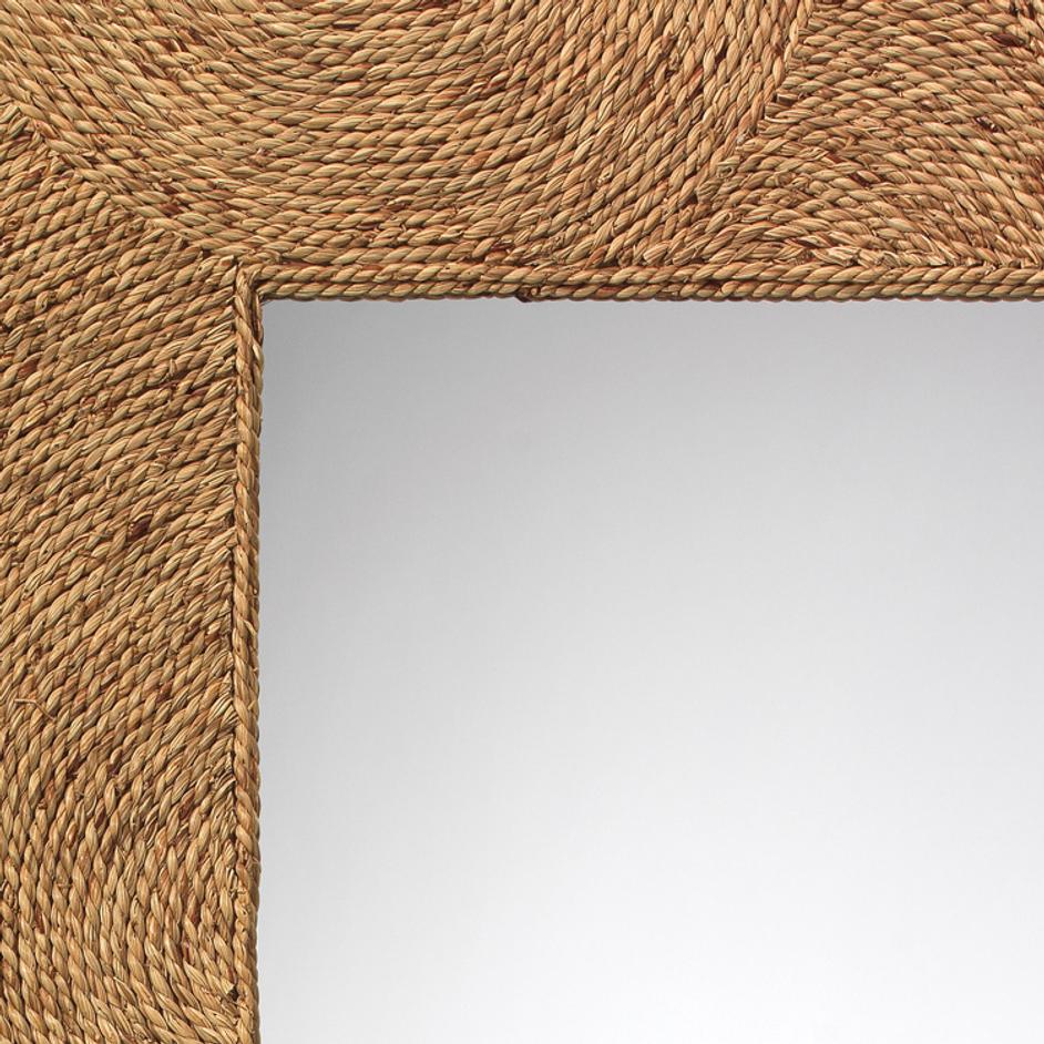 Harbor Seagrass Rectangle Floor Mirror by Jamie Young