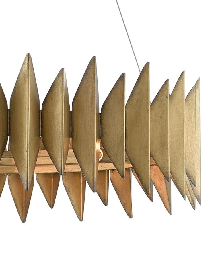 Potter Chandelier In Aurora Antique by Currey & Company