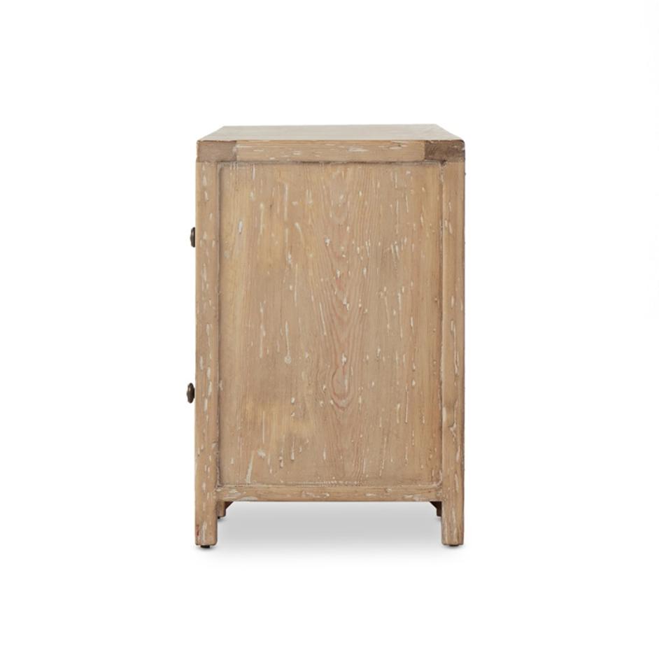 Gaines Media Console In Aged Light Pine by FOUR HANDS