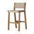 Delano Outdoor Bar Stool In Natural Teak by FOUR HANDS