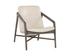 CINELLI LOUNGE CHAIR - ASH GREY - ASTORIA CREAM LEATHER by Sunpan