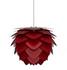 Aluvia Medium Plug-In Pendant in Ruby with Black Cord by UMAGE