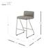 Raoul Counter Stool In Antique Graphite Gray by New Pacific Direct