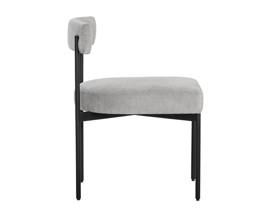 Seneca Dining Chair - Black - Polo Club Stone by Sunpan
