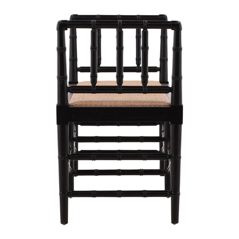 Black Palm Bench by Furniture Classics