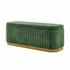 Clinton Chenille Storage Bench, Seneca Green  by New Pacific Direct