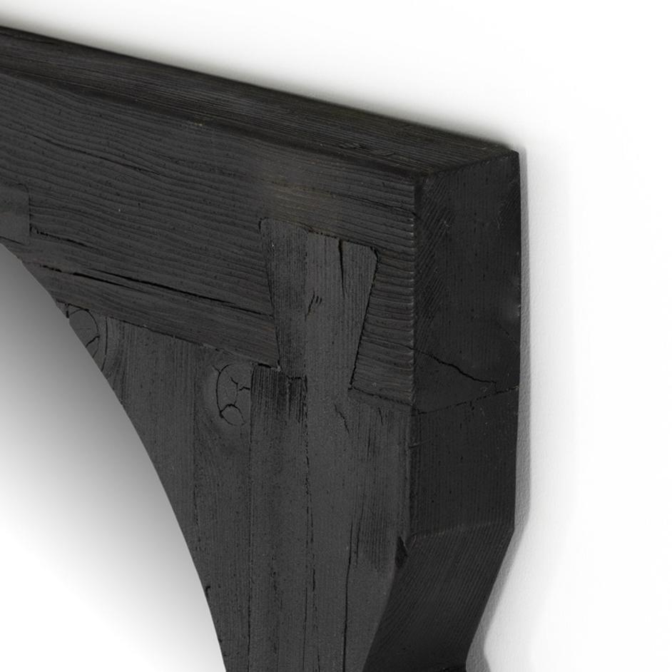 Aldrik Mirror - Black Reclaimed Pine by Four Hands