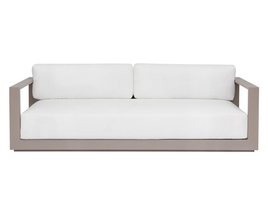 TAVIRA SOFA - GREIGE - STINSON WHITE by Sunpan