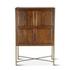 Cosmopolitan Bar Cabinet, Honey Brown by Home Trends & Design