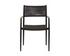 NAVA STACKABLE DINING ARMCHAIR - BLACK by Sunpan