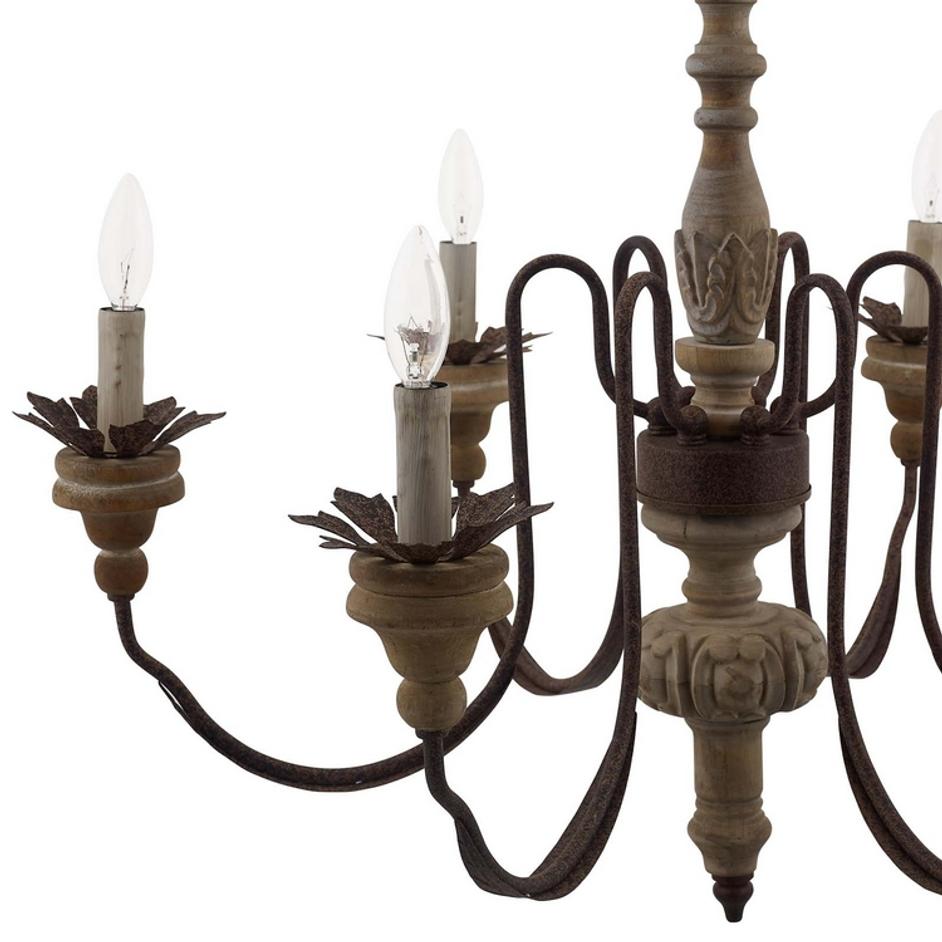 Annika Vintage French Pendant Ceiling Light Candelabra Chandelier by Modway Furniture