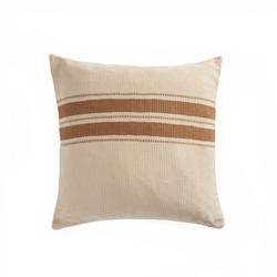 Handwoven Merido Pillow - Beige - Beige Cotton by Four Hands