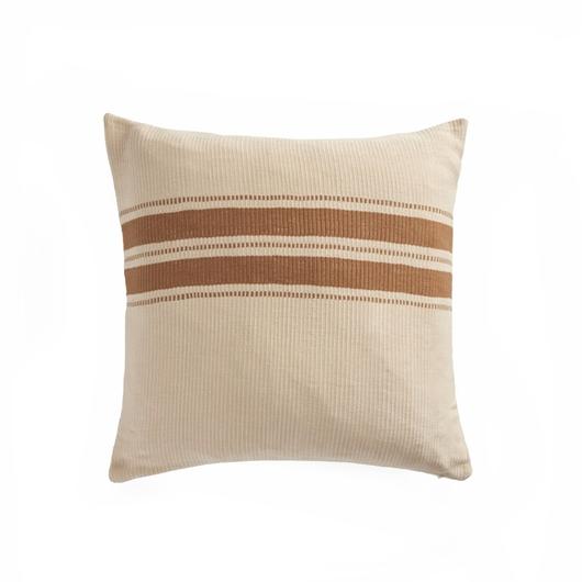 Handwoven Merido Pillow - Beige - Beige Cotton by Four Hands