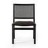 Sage Dining Chair In Antwerp Noir And Brushed Ebony Beech And Brushed Ebony Cane by Four Hands