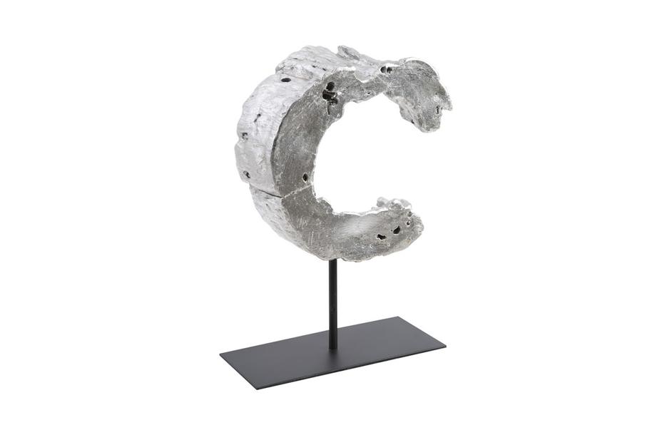 Cast Eroded Wood Circle on Stand by PHILLIPS COLLECTION