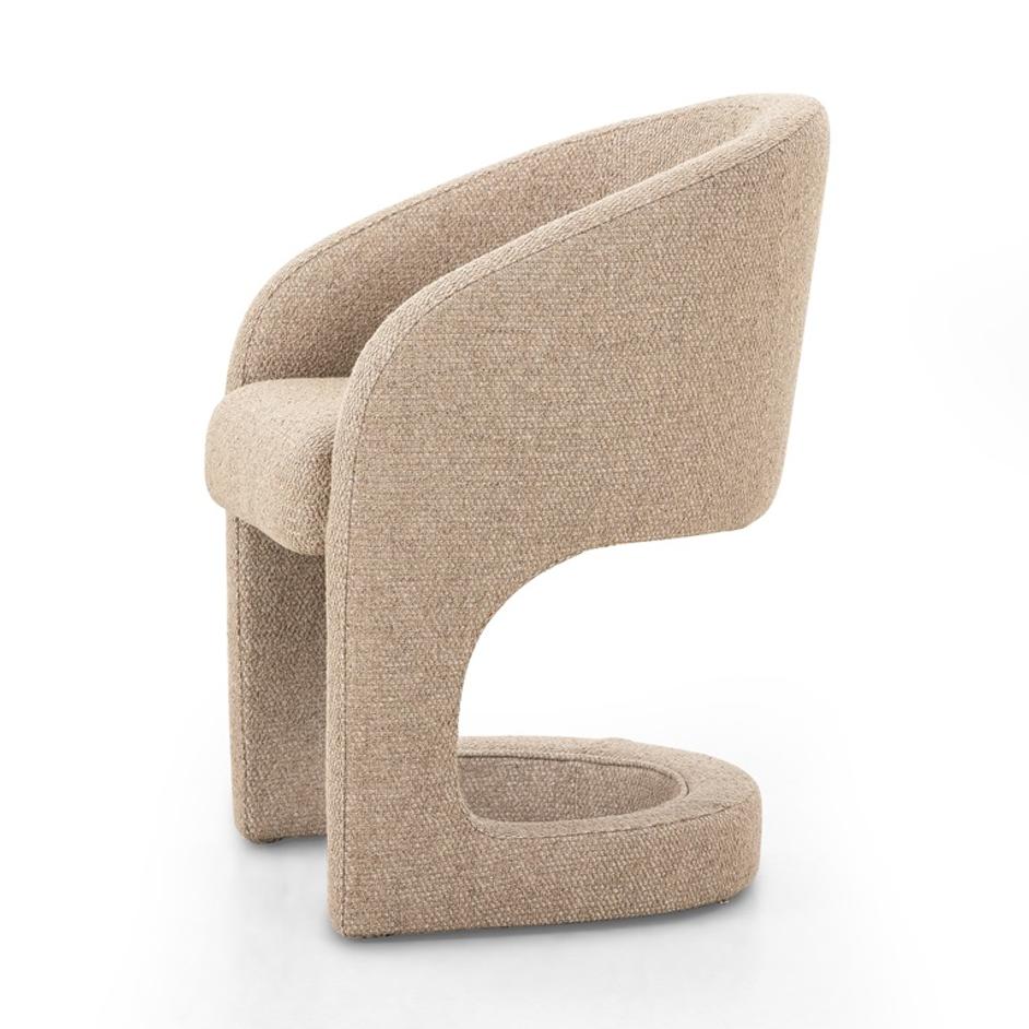 Reynold Dining Armchair In Heron Sand by FOUR HANDS