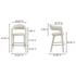 Martens Bar Stool Beige by Moes Home