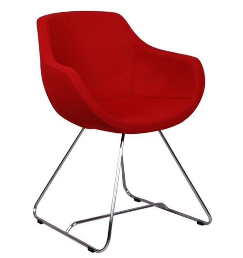 mott contemporary chair in wool by Nuans Design
