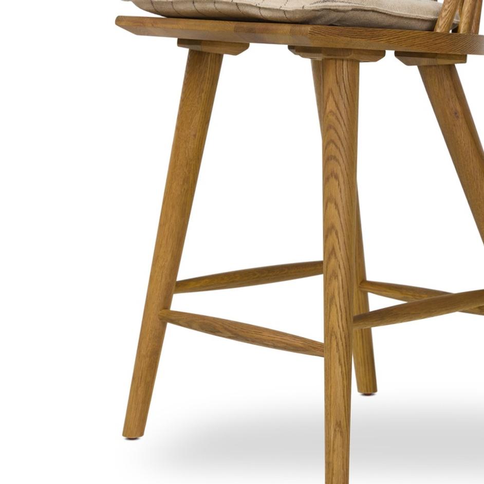Lewis Windsor Bar + Counter Stool - Lavon Flint by Four Hands