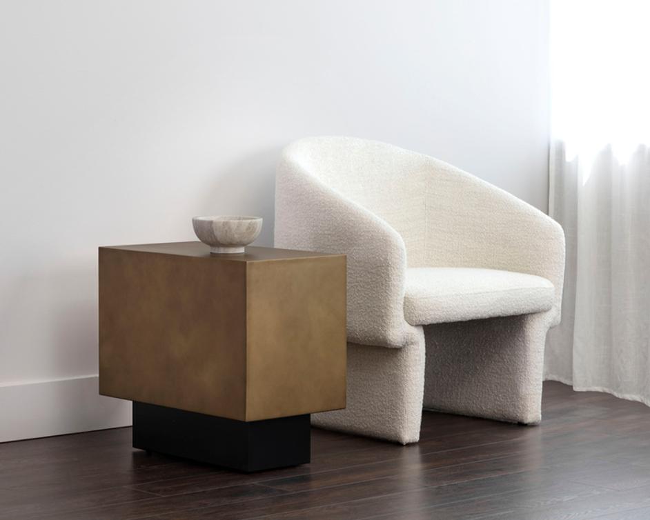 BLAKELY SIDE TABLE - ANTIQUE BRASS by Sunpan