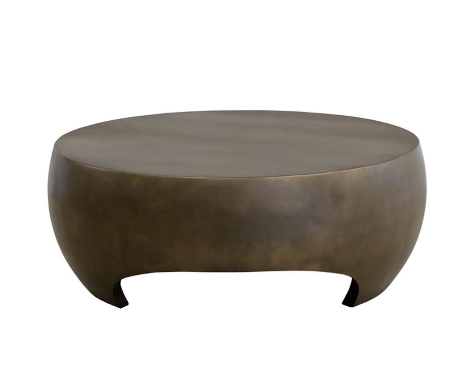 TARSUS COFFEE TABLE - ANTIQUE BRONZE by Sunpan