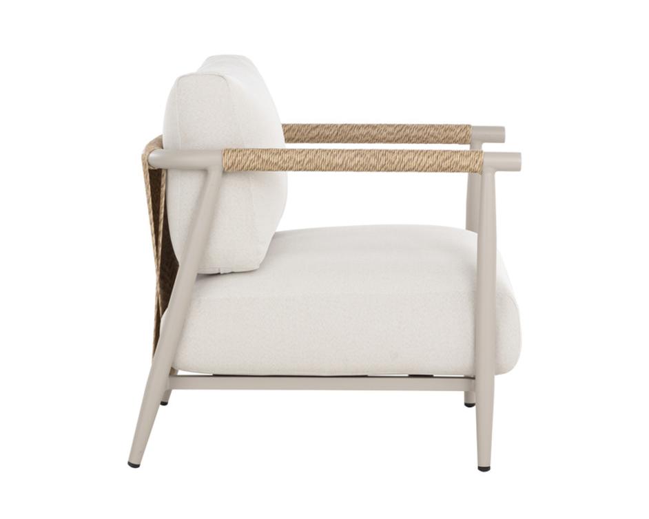 MUROS LOUNGE CHAIR - GREIGE - PALAZZO CREAM by Sunpan