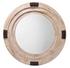 Foreman Wood Round Wall Mirror, White Washed by Jamie Young
