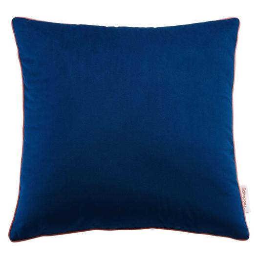 Fahim 18" Performance Velvet Throw Pillow In Navy Blossom by Modway Furniture