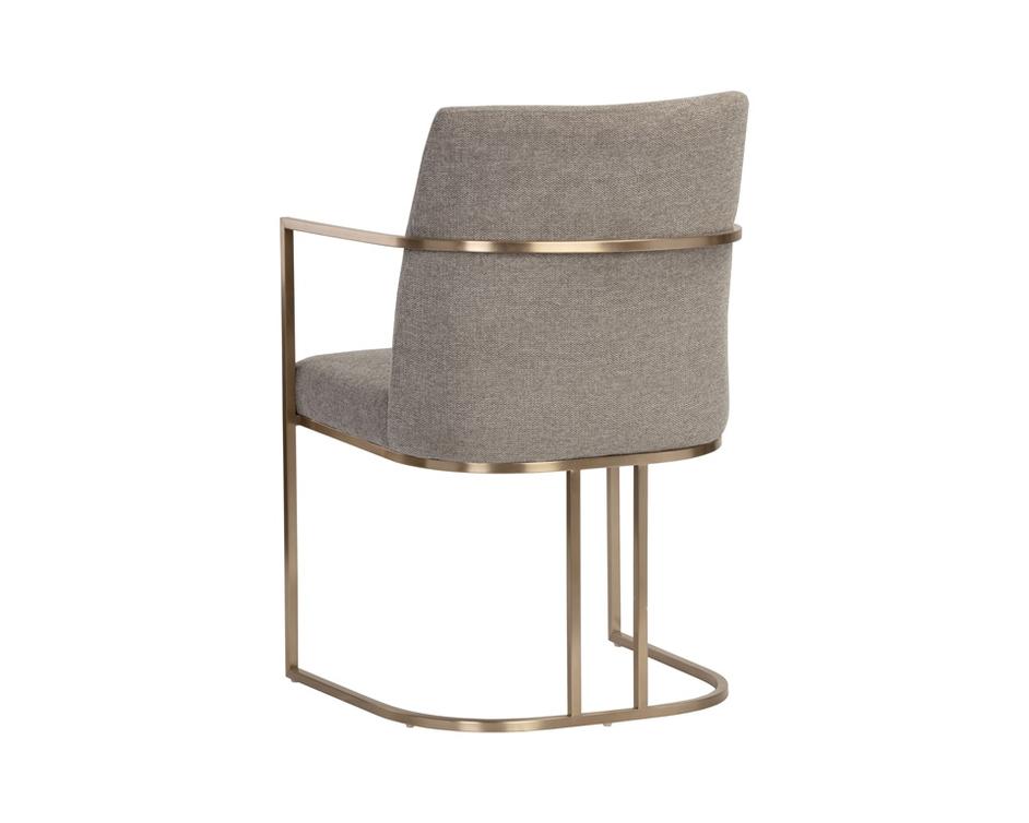 Rayla Dining Armchair - Belfast Oyster Shell by Sunpan
