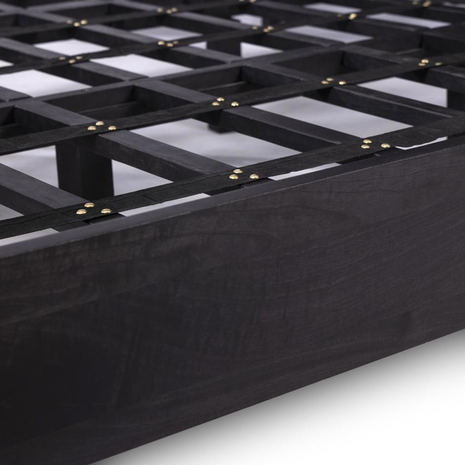 Sydney King Bed - Black Wash by Four Hands