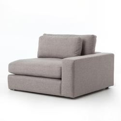 Bloor Sectional Raf in Chess Pewter by FOUR HANDS