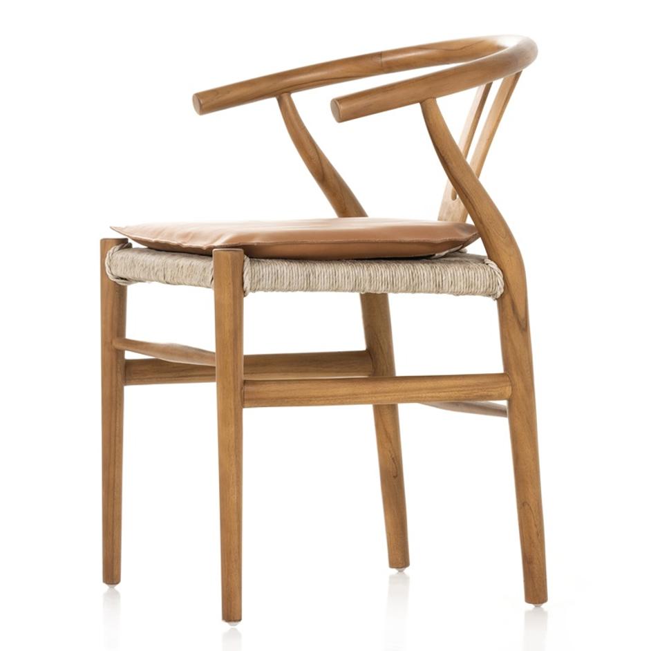 Muestra Dining Chair W Cushion In Natural by FOUR HANDS