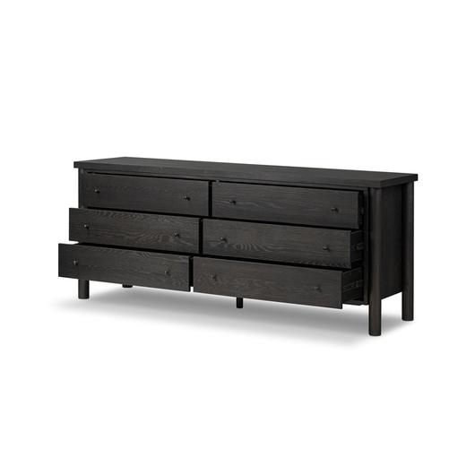 Roark 6 Drawer Dresser - Ebony Oak Veneer by Four Hands