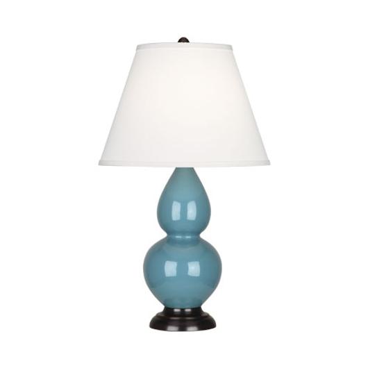 Steel Blue Small Double Gourd Accent Lamp by Robert Abbey