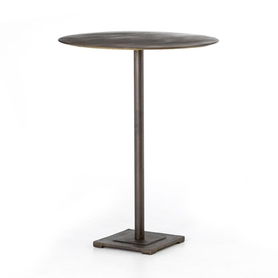 Fannin Bar Table In Acid Aged Brass In Bar by FOUR HANDS