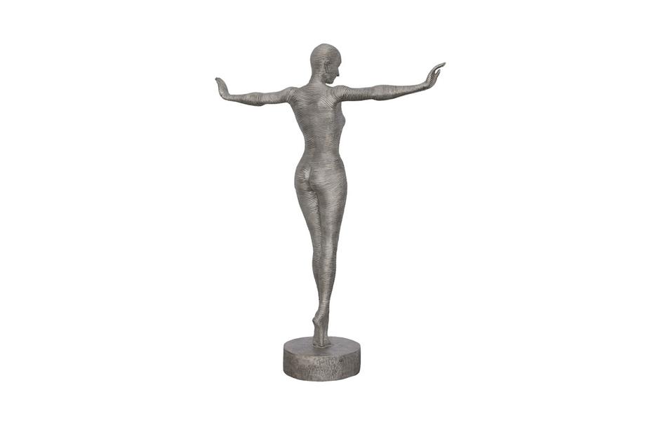 Outstretched Arms Standing Sculpture, Aluminum by Phillips Collection