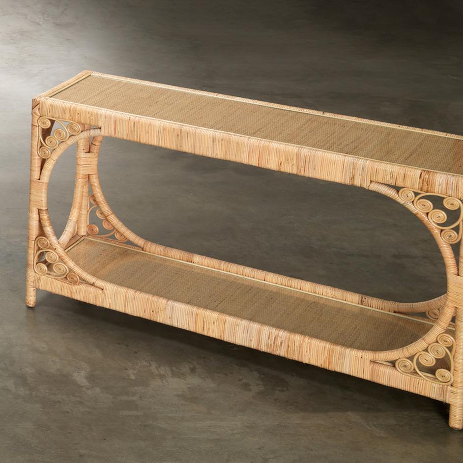 Primrose Rattan Console Table by Jamie Young