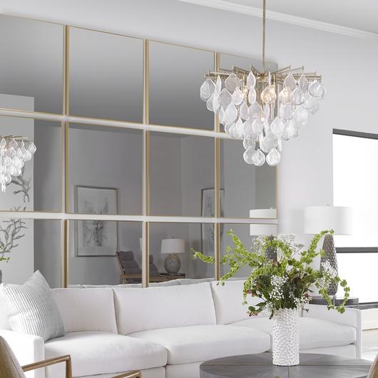 Alexo Gold Square Mirror by Uttermost