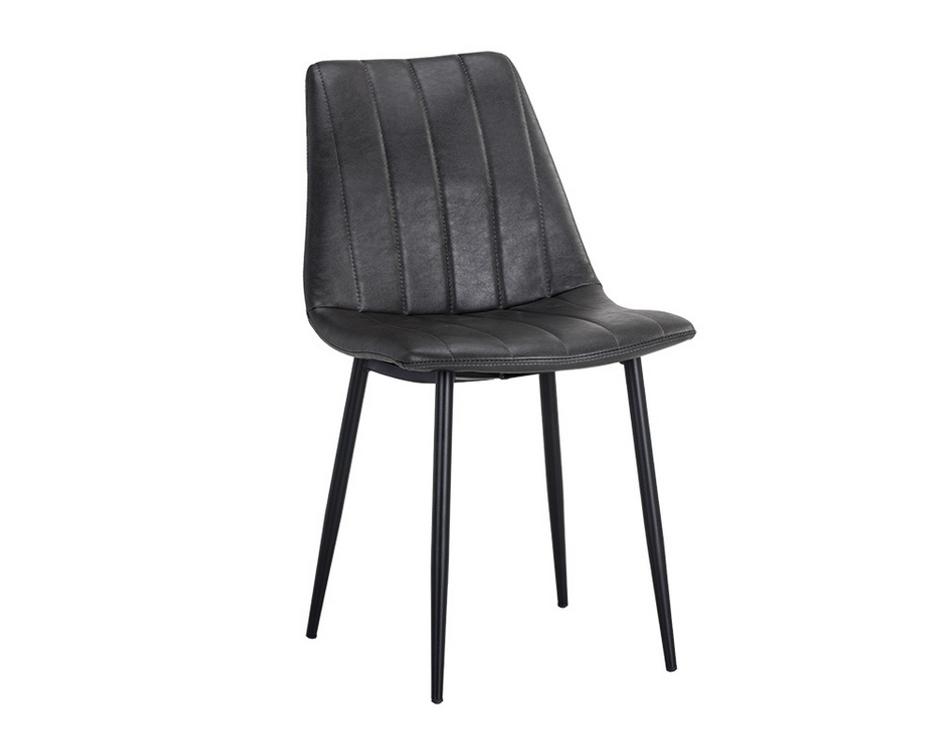 Drew Dining Chair - Black - Bravo Portabella by Sunpan