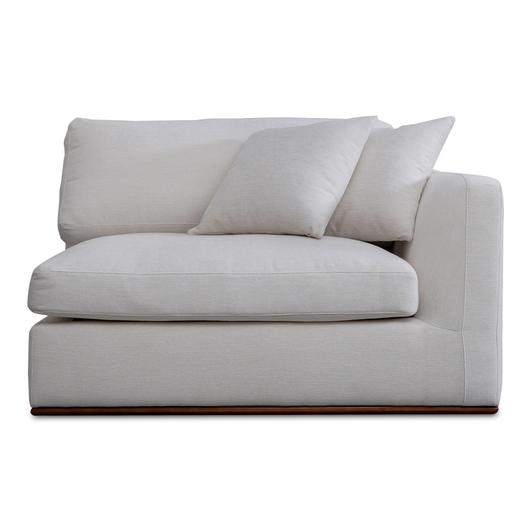 Rue Right Arm Facing Chair Off White by Moes Home
