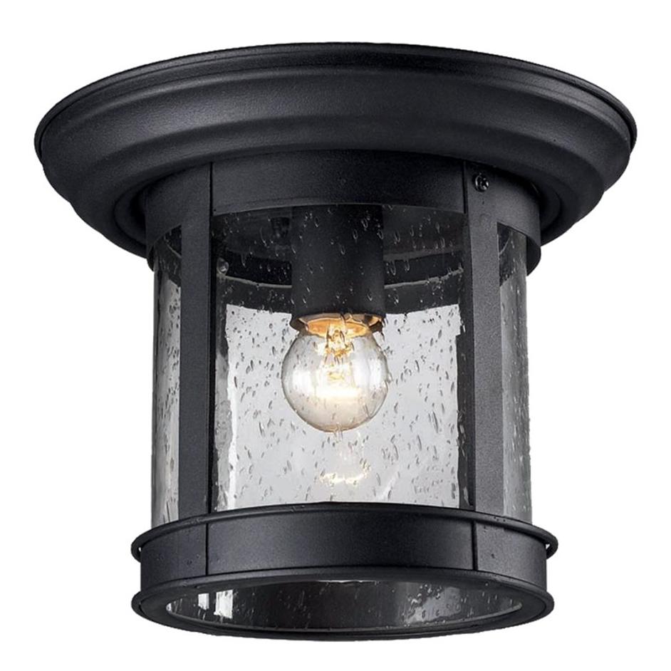 Outdoor Flush Mount Outdoor Flush Mount Light in Black Finish by Z-Lite