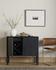 Isador Bar Cabinet In Black Wash Poplar by FOUR HANDS