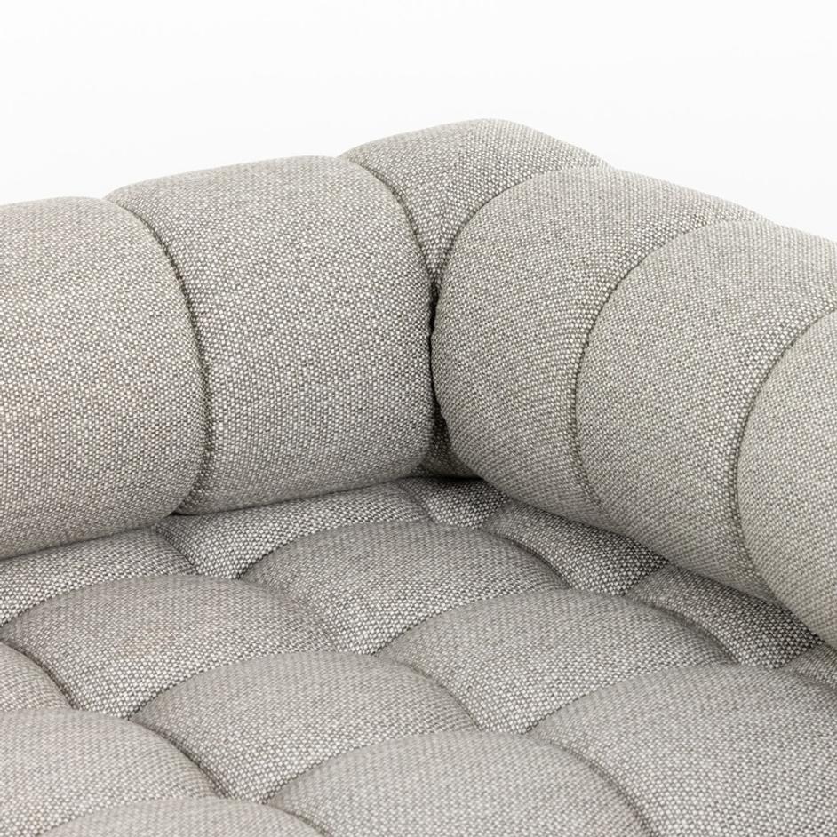 Roma Outdoor 3pc Sectional In Ash by FOUR HANDS