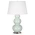 Celadon Triple Gourd Table Lamp by Robert Abbey