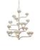 Agavé Americana Silver Chandelier In Contemporary Silver Leaf by Currey & Company